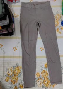 Gray Casual Pants