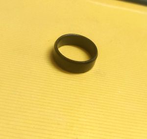 Men Matte Black Ring