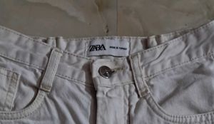 Zara Beige Denim Jeans