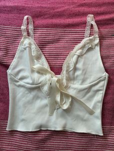 Newme Lace-Trimmed Top