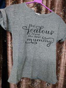 Gray &#34;Best Mummy&#34; Tee