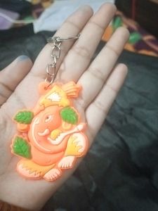A Lord Ganesha Rubber keychain