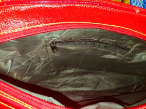 Glossy Red Hand Bag Just 99/-