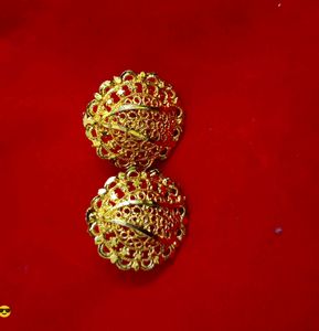 Combo- Kundan Kada With Lock+ Earrings