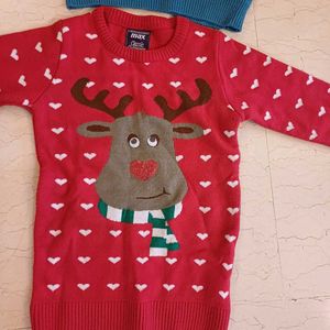 Max Cute Kids Christmas Sweaters-Set of 2 (Unisex)
