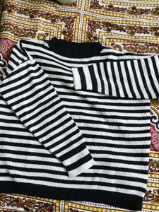 Striped Knit Sweater