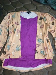 Floral Print Layered Top