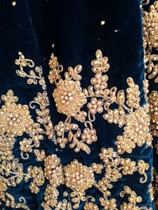 Emerald Green Velvet Gown