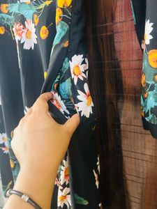 Modest Long Floral Gown