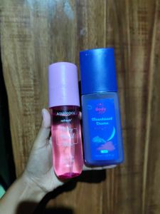 combo of plum and aqualogica body mist