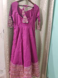 Sparkling Purple Gotapatti Suit Set