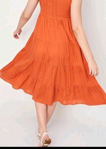 Coral Tiered Maxi Dress