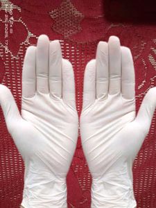 Rubber White Gloves