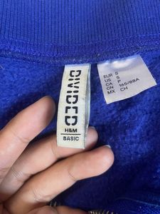 Loose H&amp;M Cropped Stand-Up Collar Sweatshirt