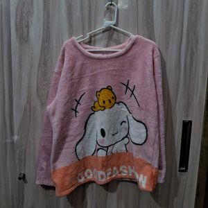 Pink Woolen T-Shirt