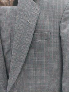 Checked Brown Suit