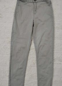 Gray Denim Pants