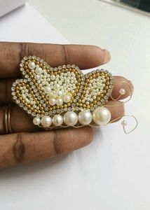 Pearl Butterfly Hair Clip