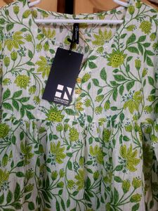 Floral Printed Empire Pure Cotton Kurta
