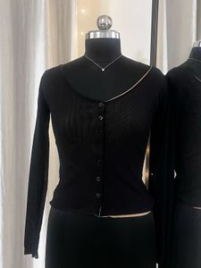 Black Net Top With Nude Colour Inner Lining
