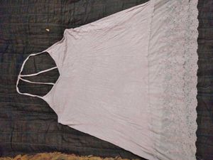 💥💥💖Gray Lace Trim Dress