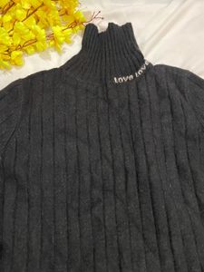 Stylish Black Knit Dress