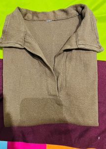 Brown Trendy Top