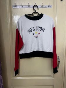 lee cooper originals croped sweatshirt