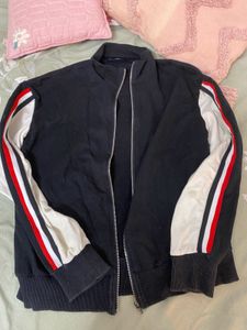 Striped Sleeve Jacket