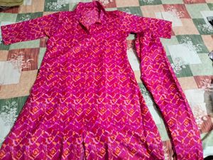 Pink Printed Coord Set