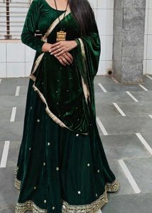💚 green lahenga choli fully stitched....💚💚
