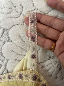 Gorgeous Top With Lace Straps