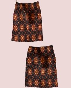 Argyle Plaid Skirt