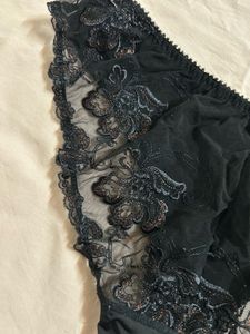 Black Lace Trim Panties
