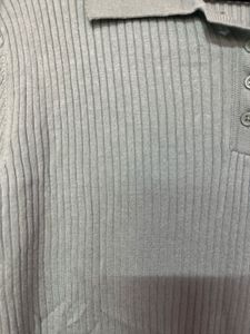 Powder Blue Ribbed Top