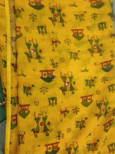 Beautiful Yellow Saree