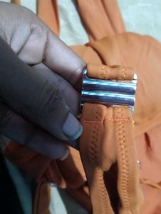 Orange Halter Bikini Top