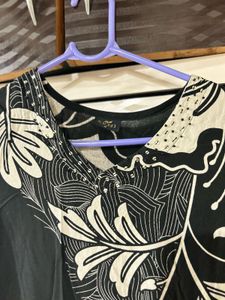 black floral kurta set