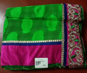 Heavy Green Saree