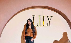 Brown Peplum Top