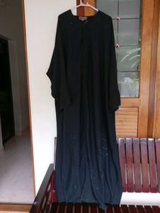 Elegant Black Abaya with Embroidery