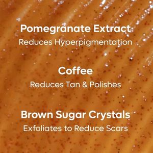Coffee Sugar Body Scrub with Pomegranate - 250g