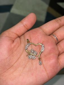 Set Of Heart Shaped Dollar &amp; Earrings