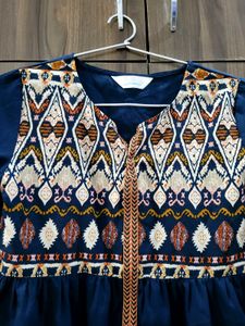 Boho Embroidered Tunic Top