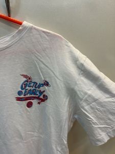 White Graphic Print T-Shirt