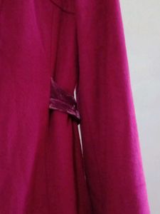 MANGO Magenta Double-Breasted Coat