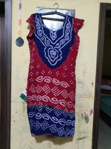 Red & Blue Print suit set