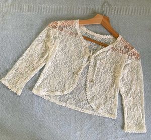 White Lace Bolero Shrug