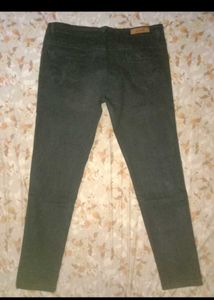 Floral Design Black Denim From Miss Purple 🖤💅✨