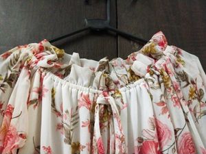 A Puff Balloon Sleeves Off Shoulder Top
